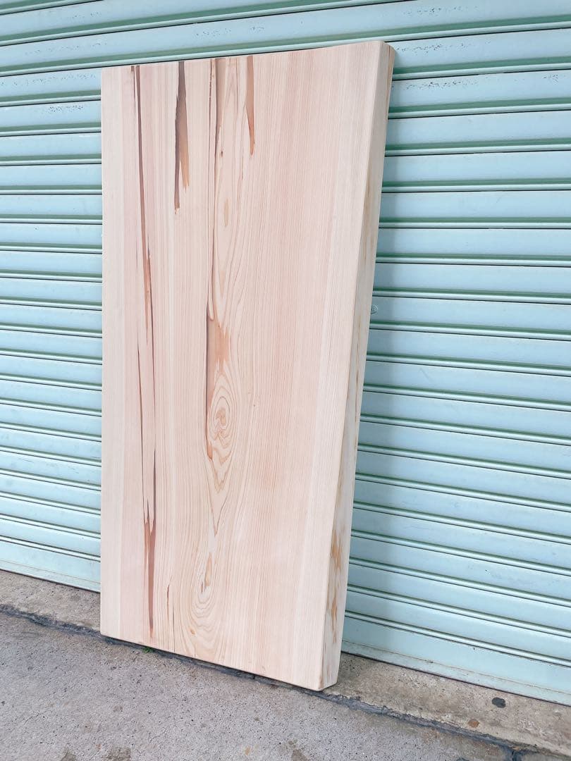 天然　檜　木材　天板　無垢材　一枚板　棚板　デスク　ローテーブル　レジンテーブル