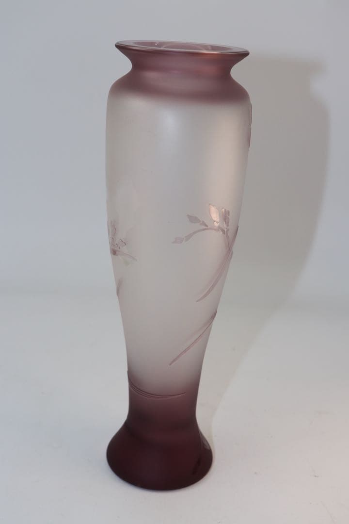 KAMEI GLASS 花瓶 グラデーションパープル 21cm