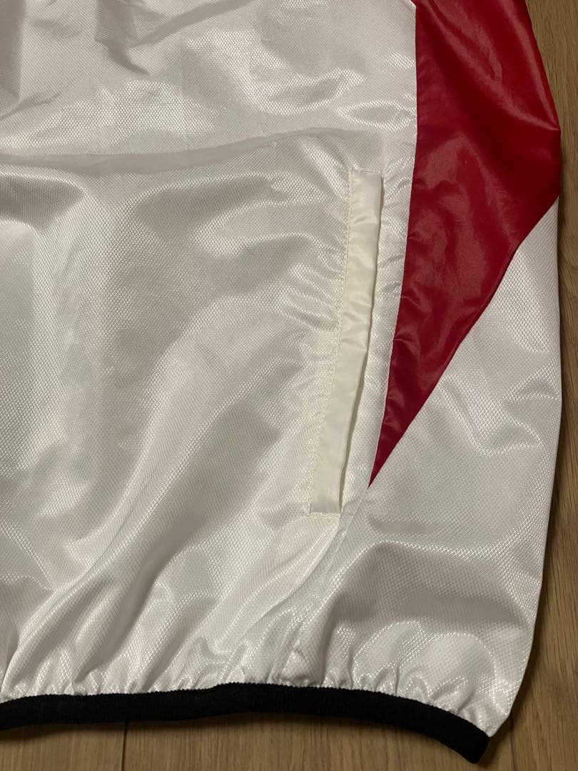 美品 アディダスプロフェッショナル 半袖 ウィンドブレーカー 白 赤 坂本 野球