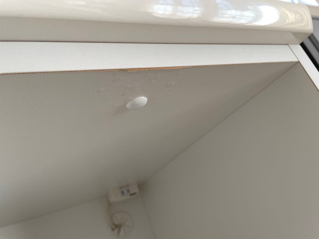 【送料込】ニトリ 食器棚 幅90 レジューム　ホワイト