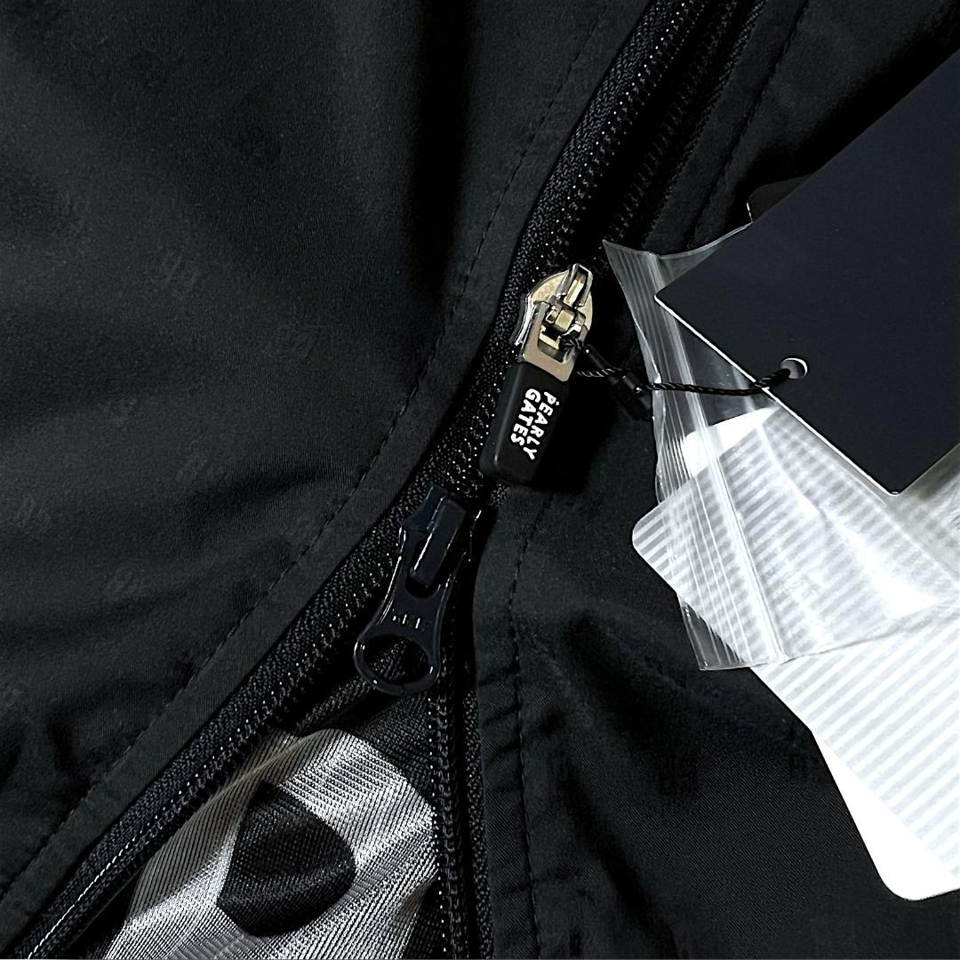 1 パーリーゲイツ AQUAX 防水透湿 レインジャケット ワンピース 黒系