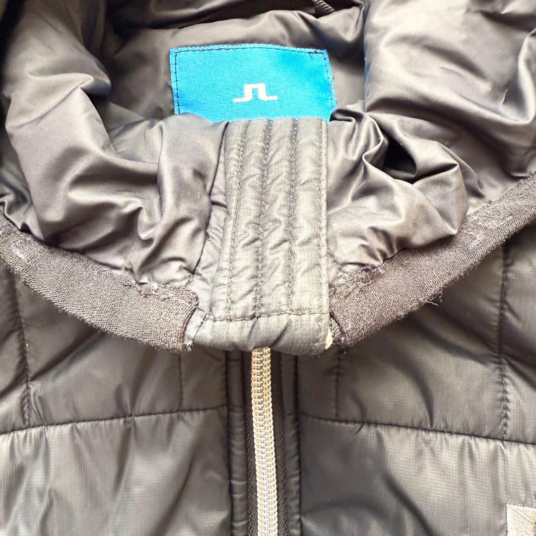 J.LINDEBERG ゴルフ 中綿ジャケット M ブラック ロゴ