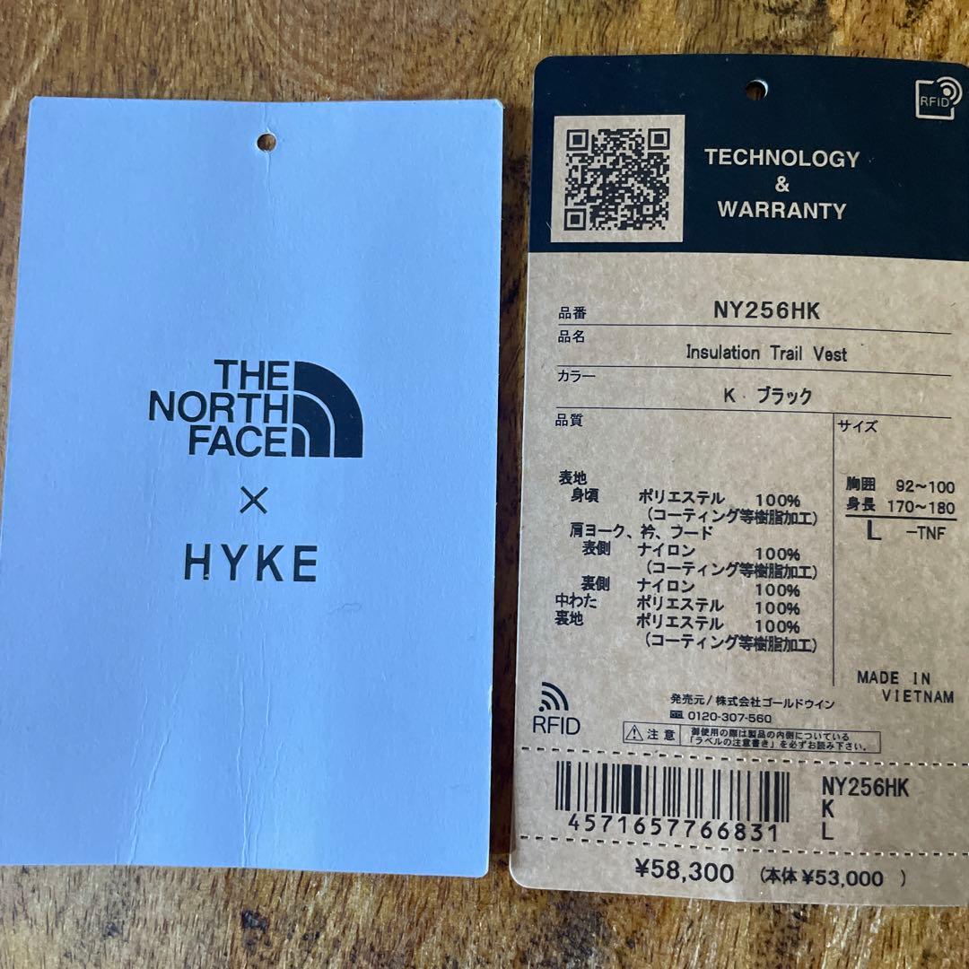 早い者勝ち❗️HYKE✖️THE NORTH FACE 2025AW ベストＬ