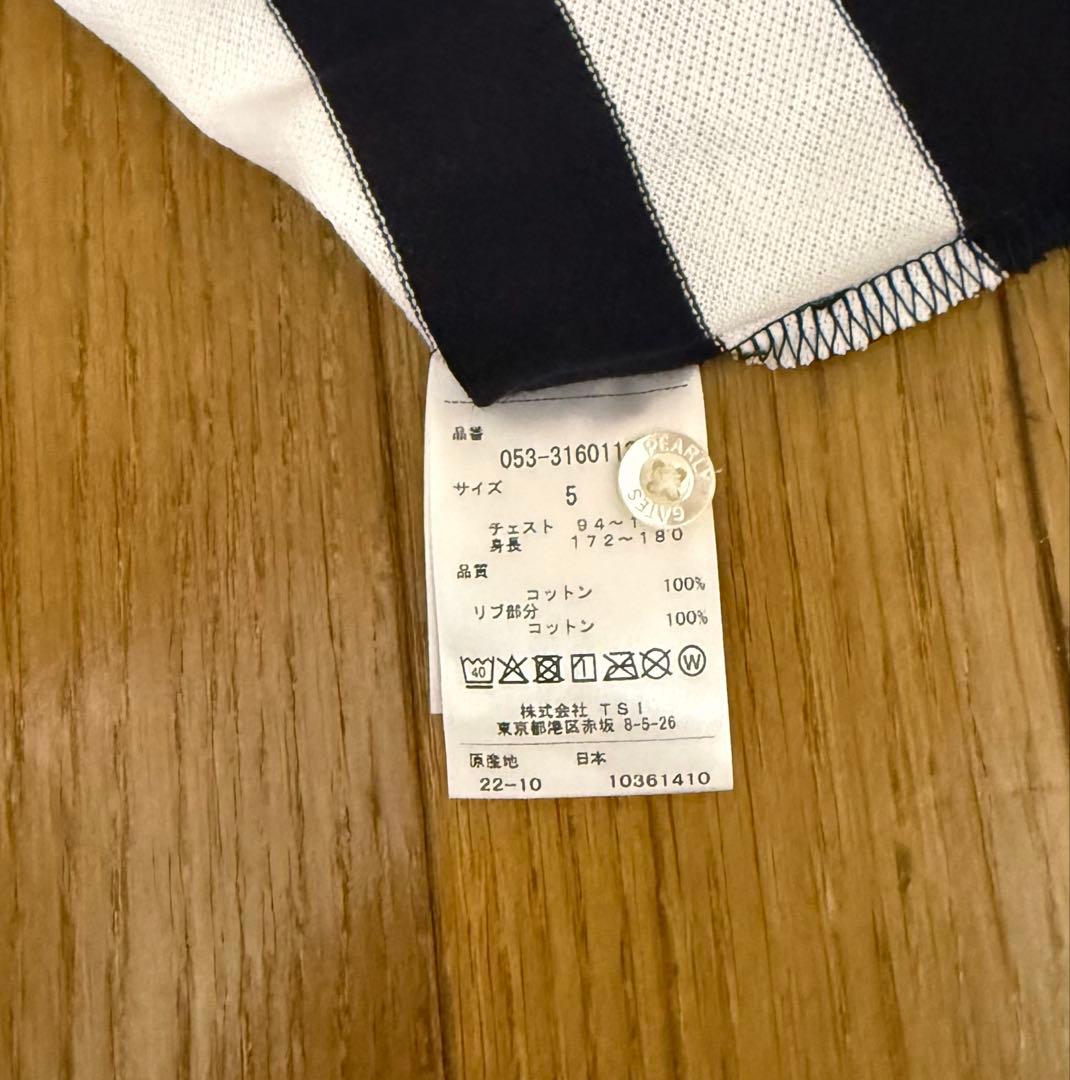 新品未使用　パーリーゲイツPEARLY GATES ストライプ ポロシャツ