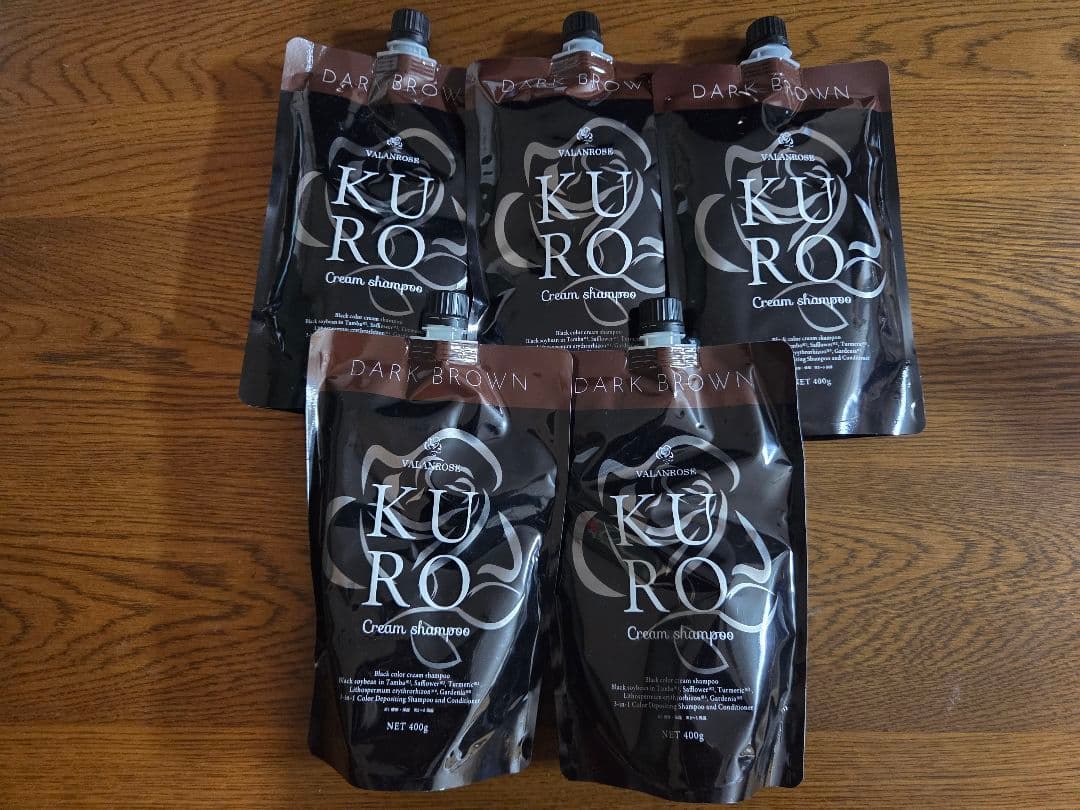 VRクロクリームシャンプー　ダークブラウン　バランローズ　KURO