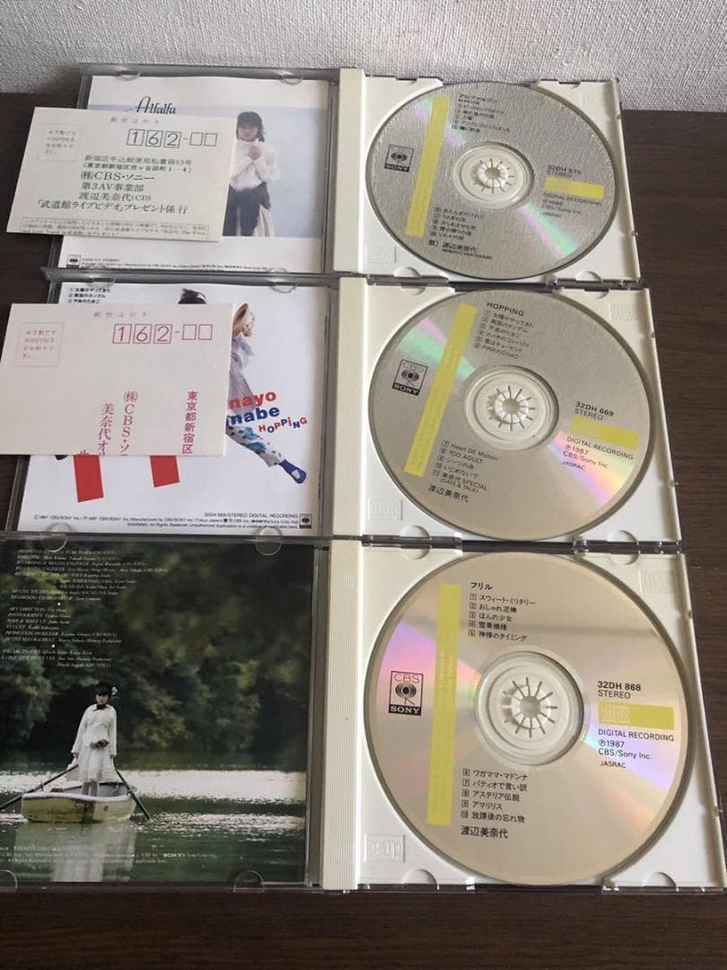 渡辺美奈代 旧規格3タイトルセット(1st～3rd) 消費税表記なし 帯付属