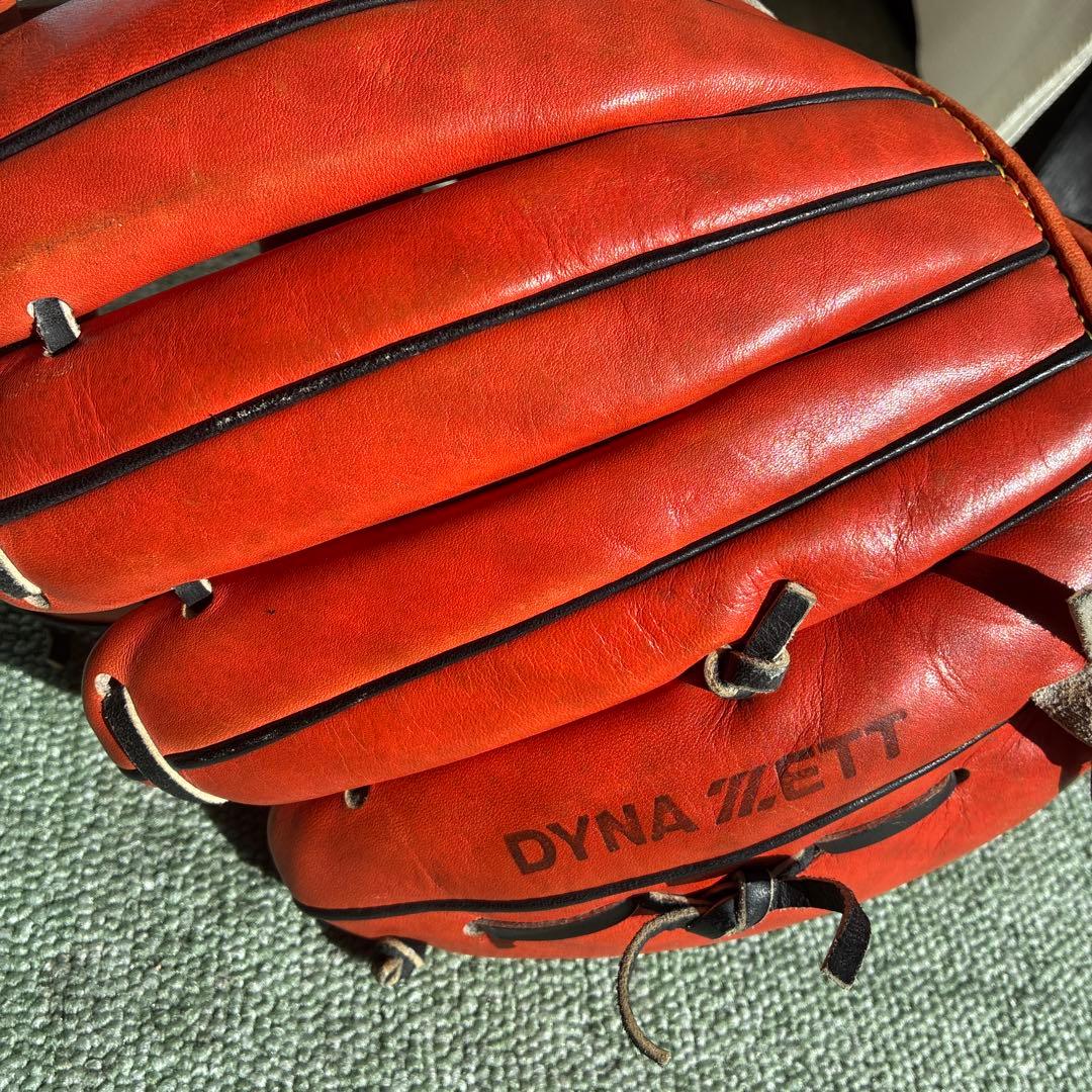 【希少】ZEET 一般軟式グローブ オレンジ