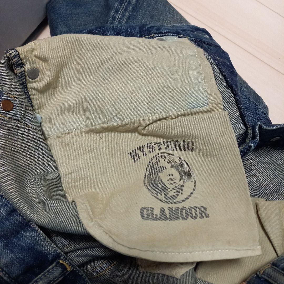 ヒステリックグラマー　パッチワークダメージストレートデニム　32