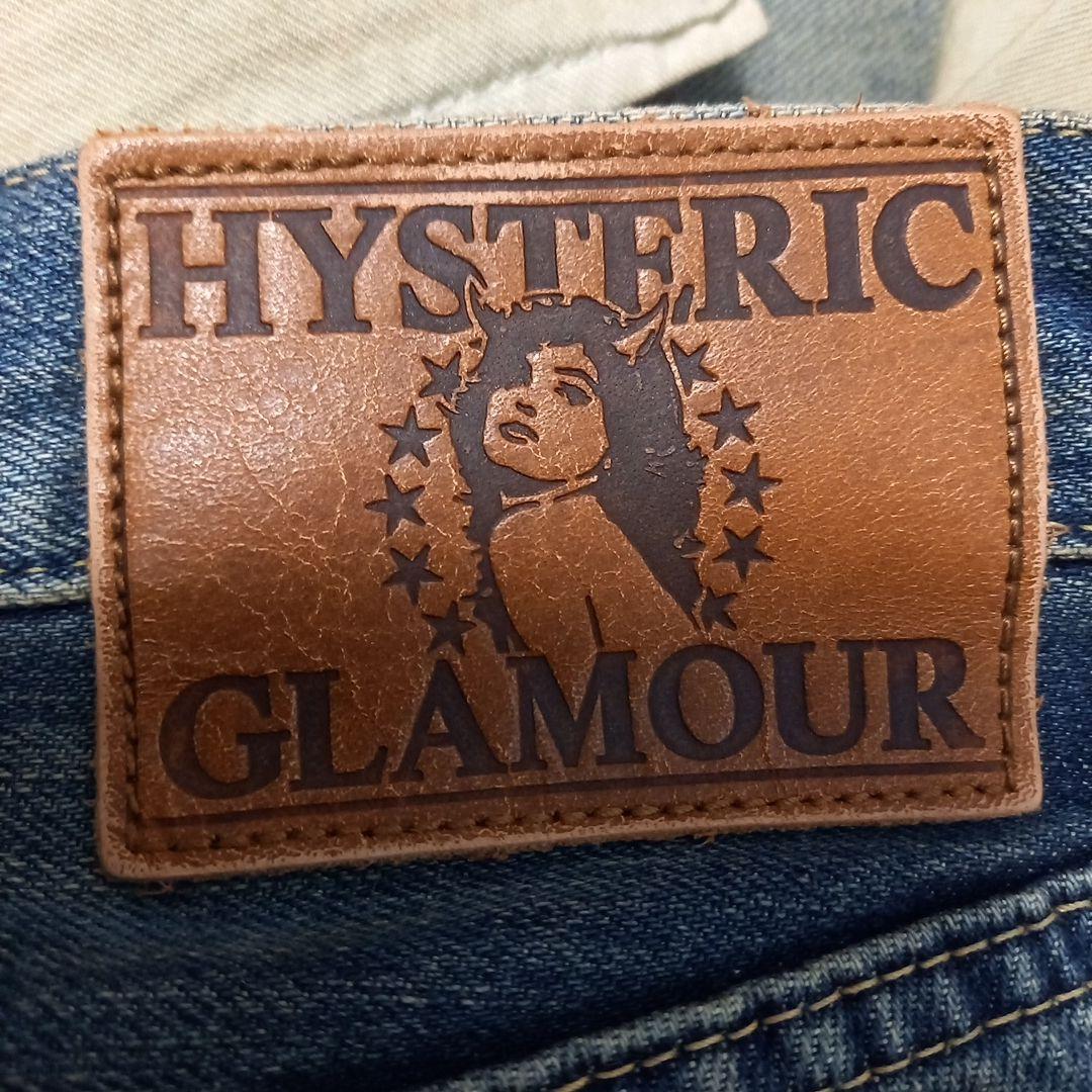 ヒステリックグラマー　パッチワークダメージストレートデニム　32