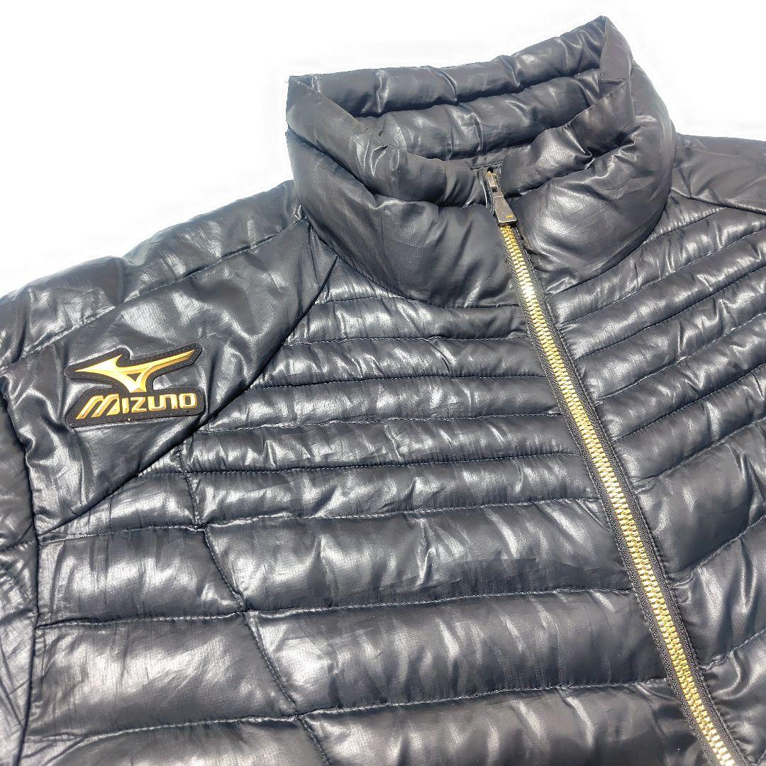 ミズノプロ　中綿ジャケット　刺繍ロゴ　大きめサイズXO　黒