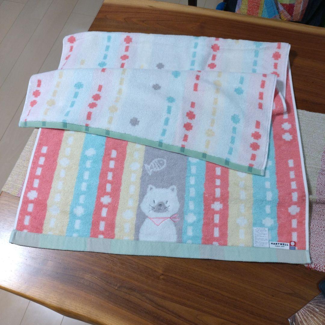 Erika様　ob poppet 　ネコ、ウサギ、クマ　バスタオル 3枚セット