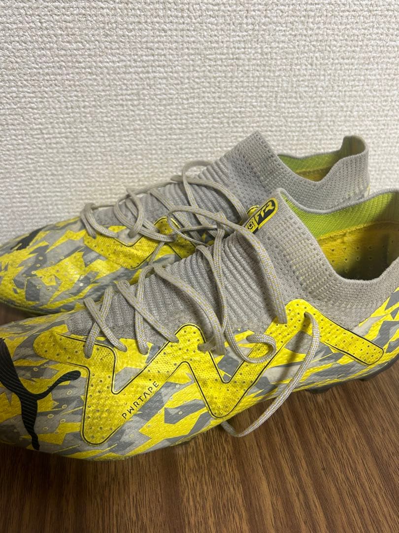 Puma サッカーシューズ イエロー/グレー25.5