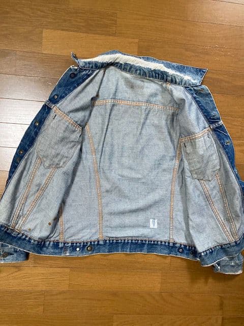 70s リーバイス70505 BIGE グランジデニム　サイズ42