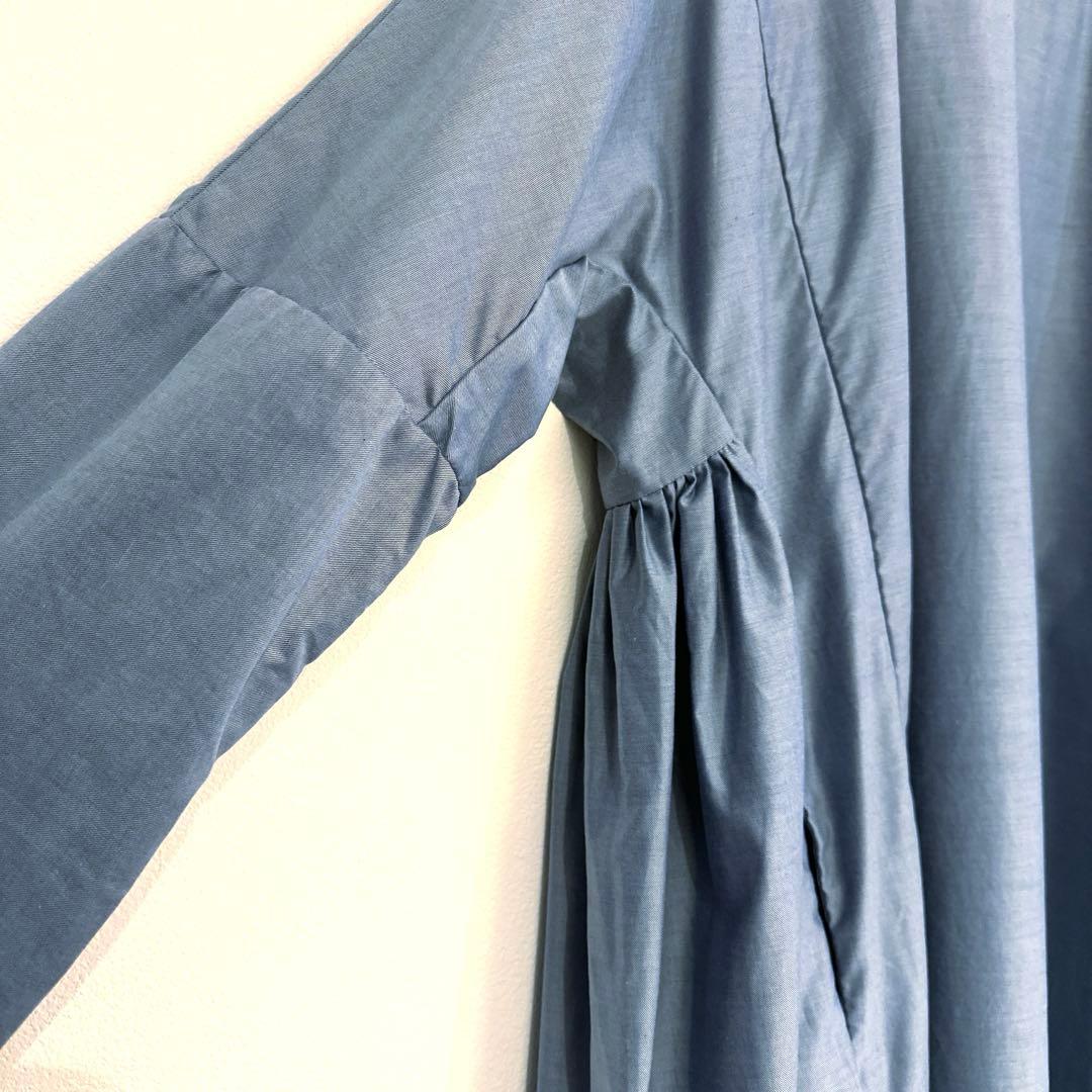 CASEY CASEY 青色 長袖ワンピース