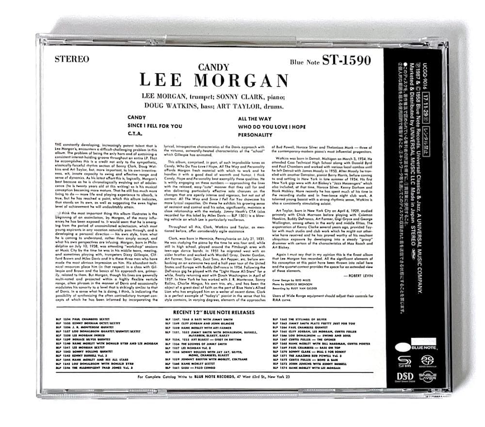 廃盤 限定盤 SACD SHM仕様 リー・モーガン キャンディ