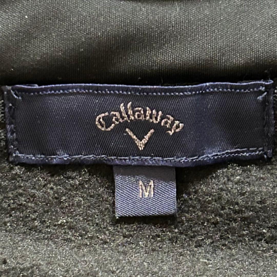 Callawayキャロウェイ メンズ フルジップ中綿パーカー Mサイズ 黒色