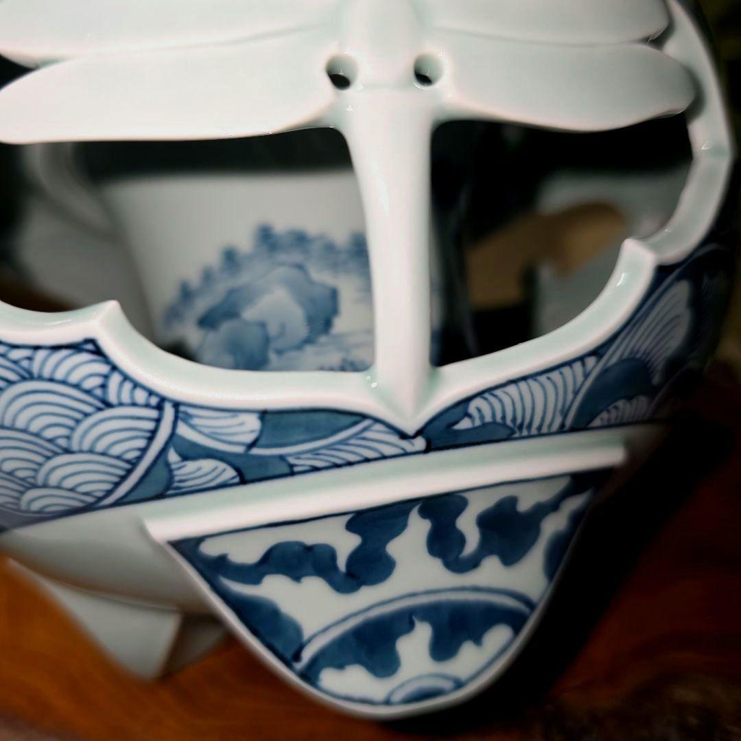 青雲窯 有田焼 染付祥瑞 山水風景図 青雲 茶道具 透かし彫り蜻蛉 三つ足香炉