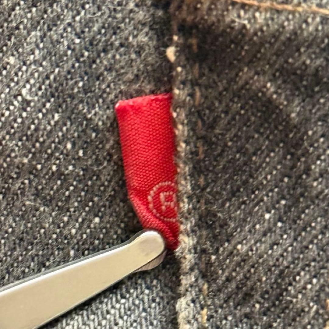 【USA製】Levi's 501 先染めブラックデニムパンツ　ボタンフライ