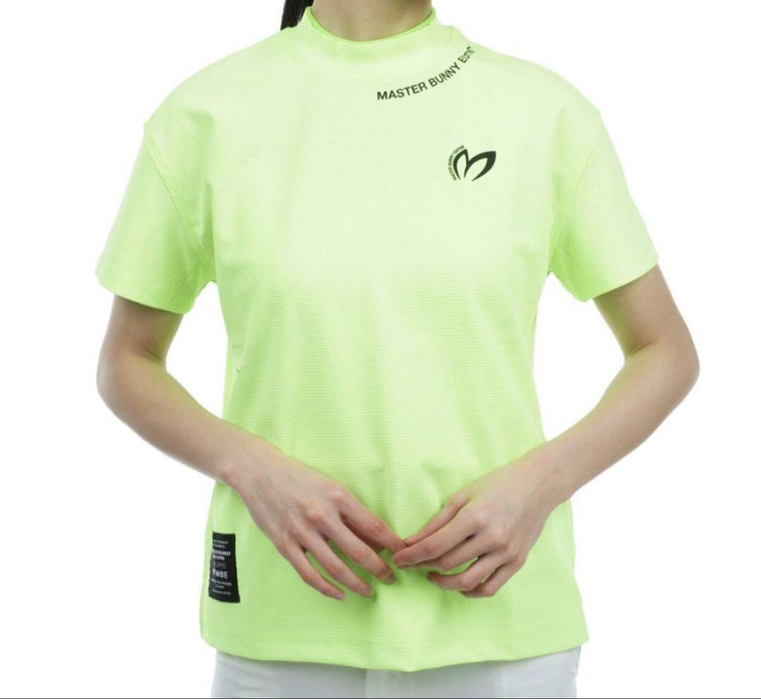 パーリーゲイツ　マスターバニー　グリーンイエロー　モックネック