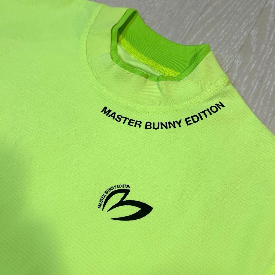 パーリーゲイツ　マスターバニー　グリーンイエロー　モックネック