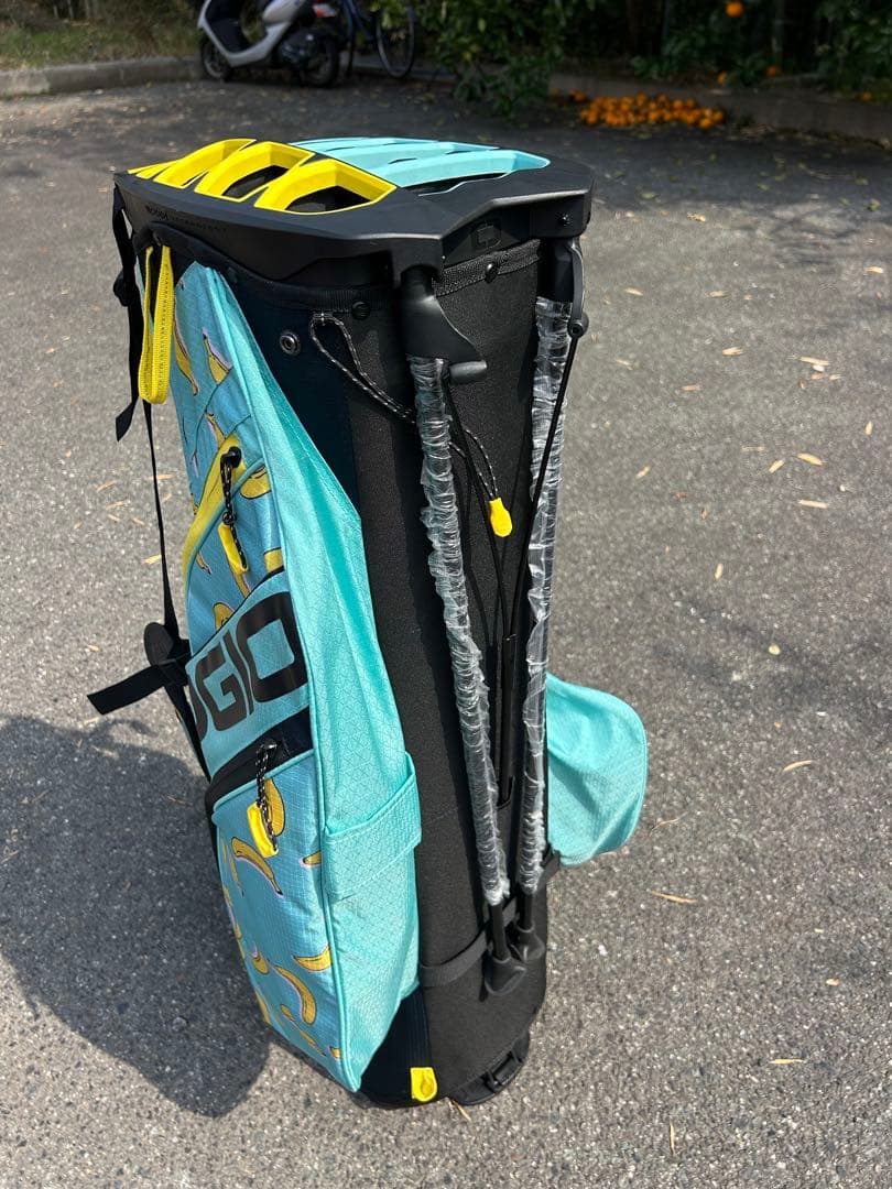 OGIO スタンド式ゴルフバッグ 水色 バナナ柄