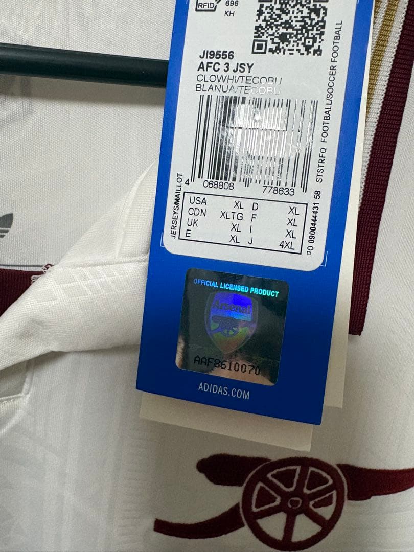 【正規品・タグ付き】 カラフィオーリ アーセナル 25/26 サード