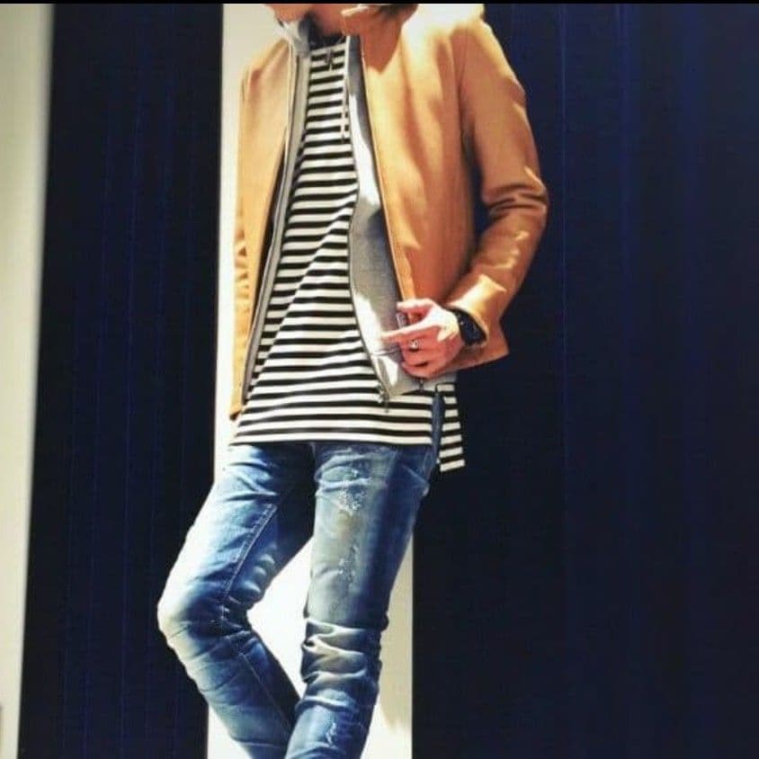 【良質感】羊革 ラムレザー シングルライダースジャケット