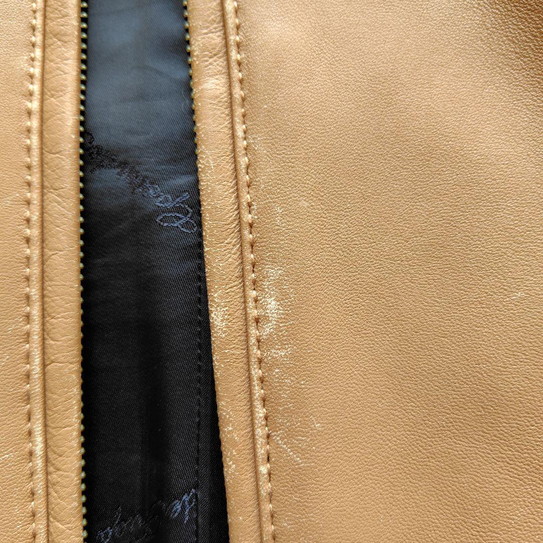 【良質感】羊革 ラムレザー シングルライダースジャケット