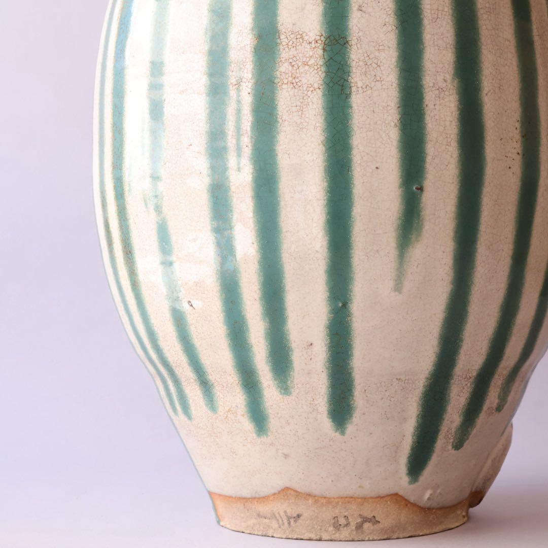 時代物 すだれ壺 約46.8cm