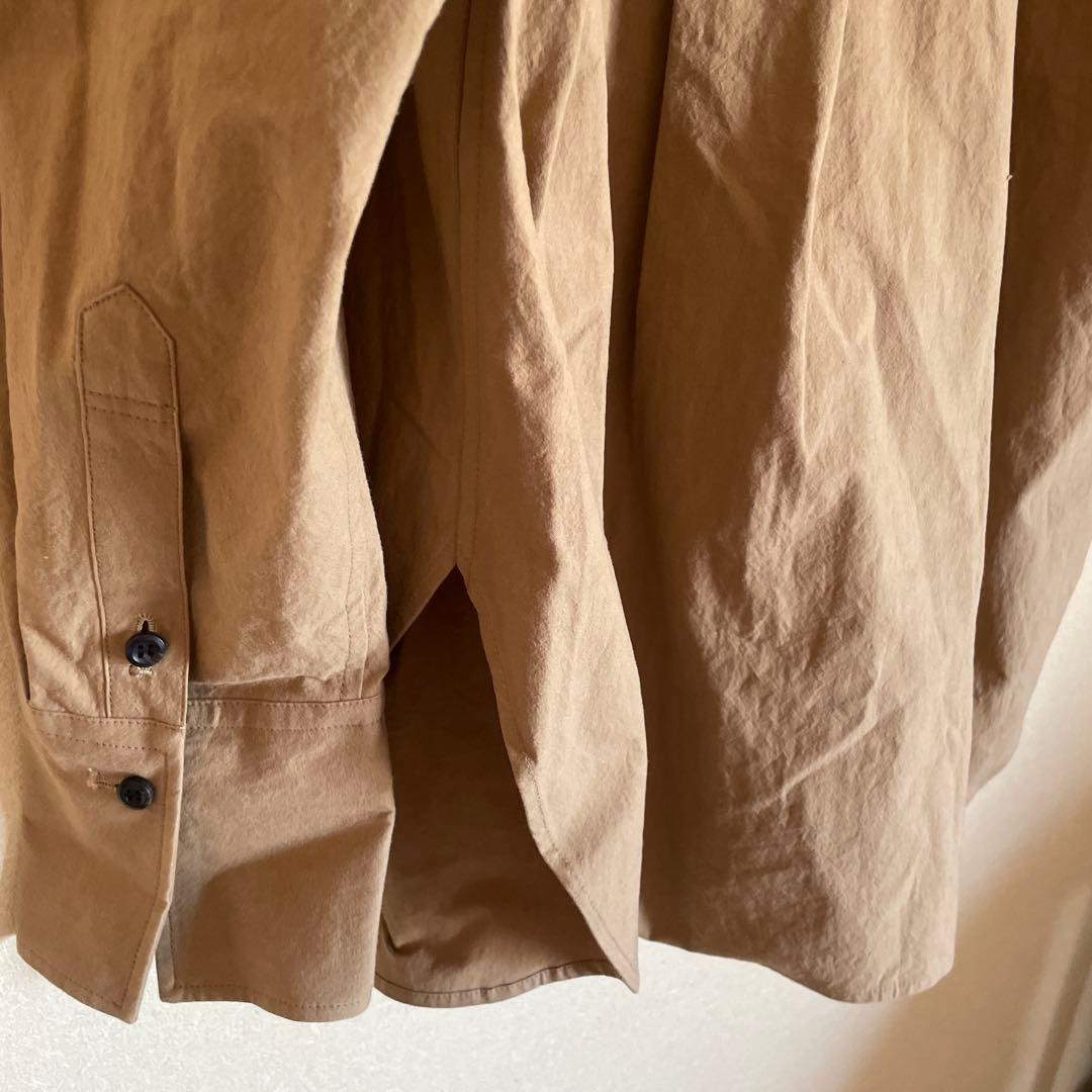 【柳橋唯さんコラボアイテム】バックタックオーバー シャツ ベージュ