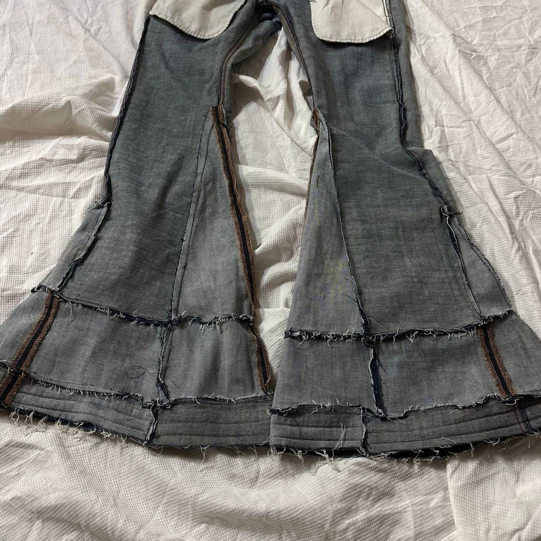 Remade hagi フレアデニム スーパーベルボトム