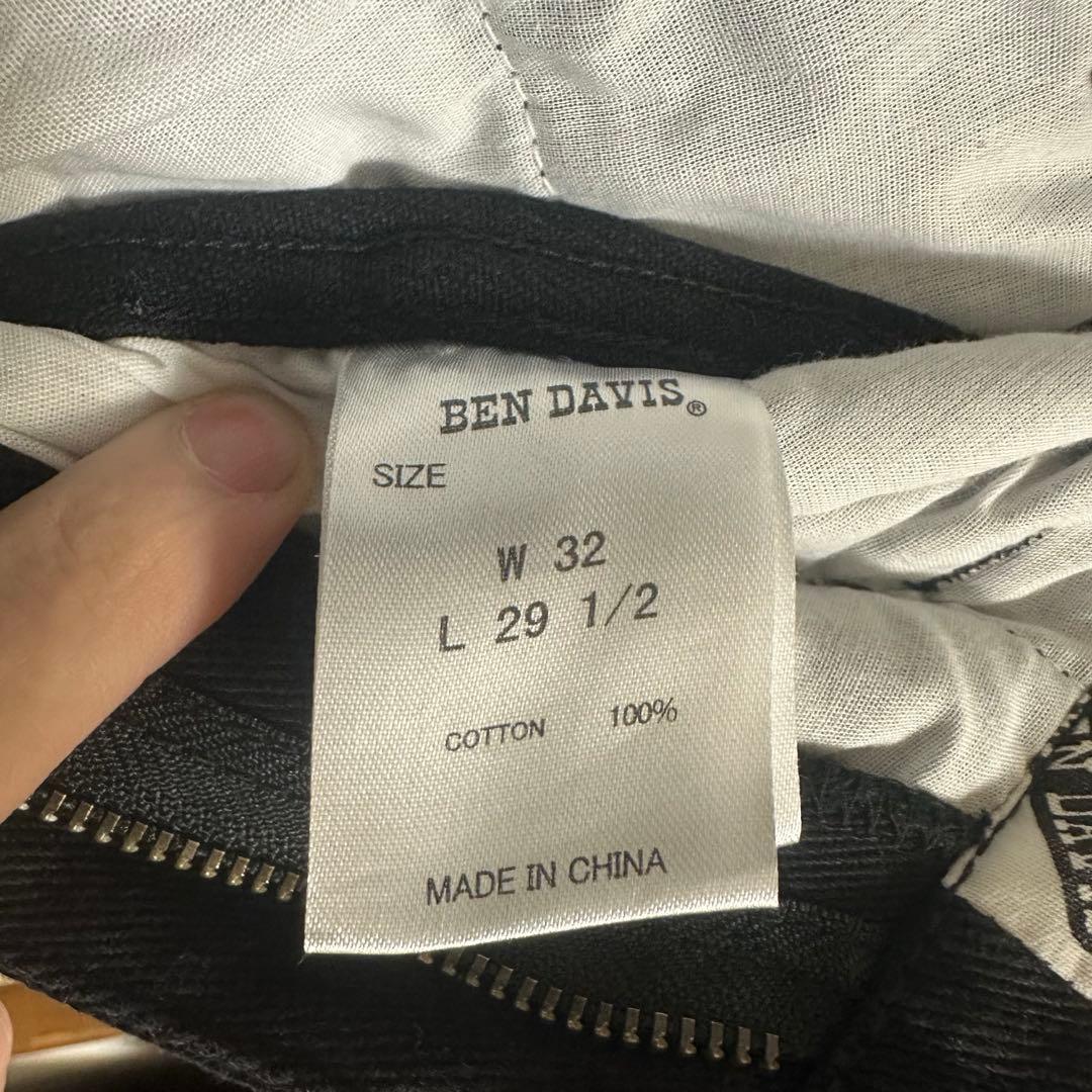 ベンデイビス パンツ エクストラワイド ブラック w32 ゴリラカット