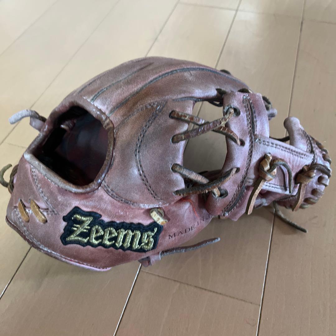 Zeems 硬式グローブ ピンク