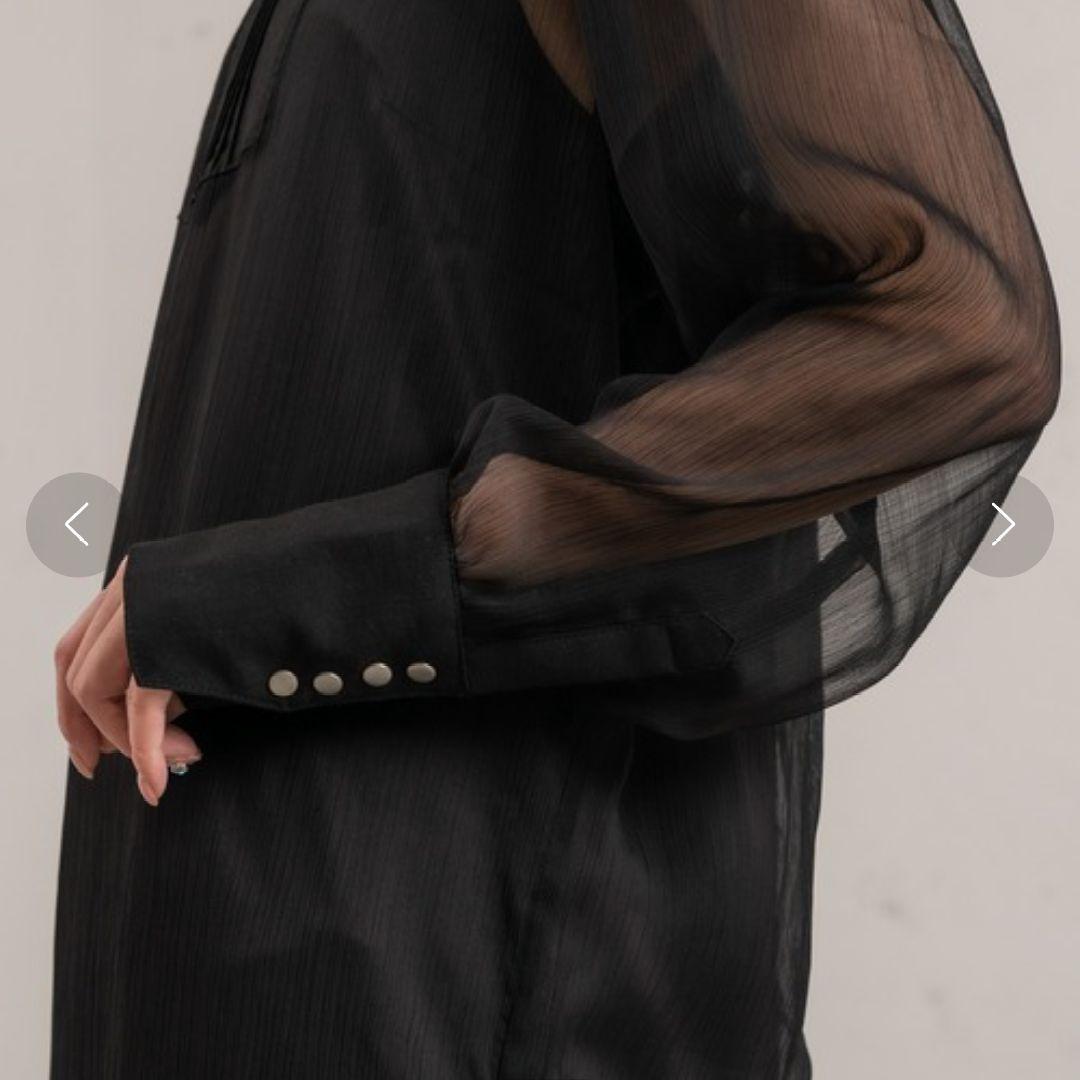 専用新品タグ付 ブルゾンライクシアーワンピース&シアーモードワンピース