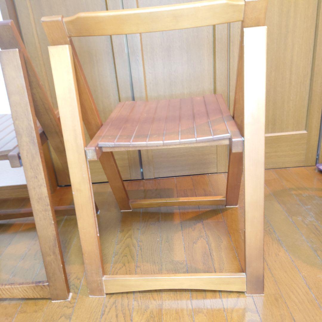 ヴィンテージ　フォールディングチェア　ガーデニングチェア　古道具