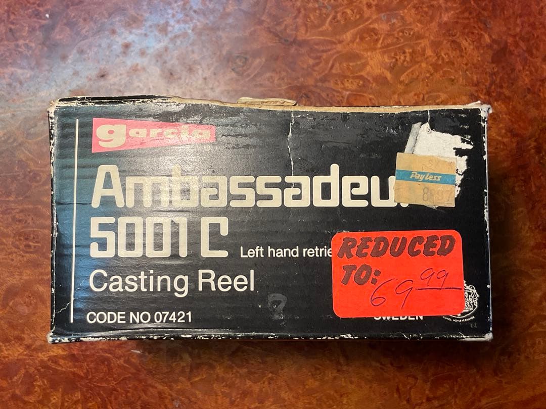 元箱付 ABU アンバサダー 5001 C ビッグA メンテ済 フレーム修正済