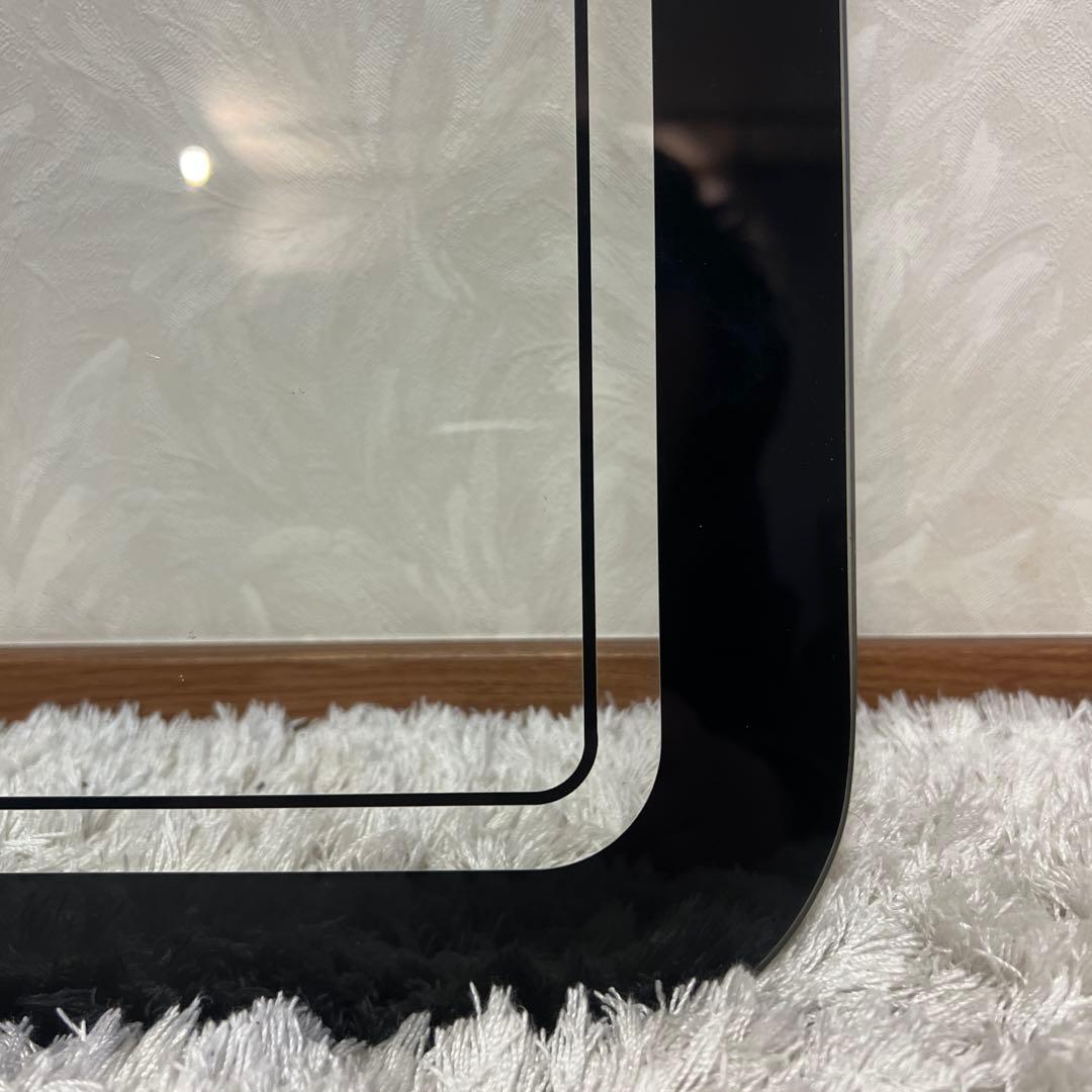 80's 90s アイアンフレーム ガラステーブル レトロ ミッドセンチュリー