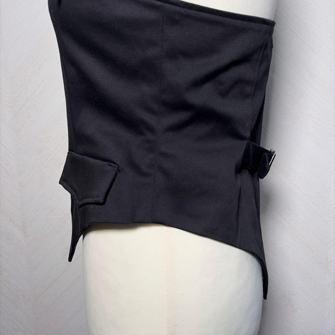 ピースナウ　y2kゴスロリパンクロック　変形デザインビスチェ　ジレ　ベスト