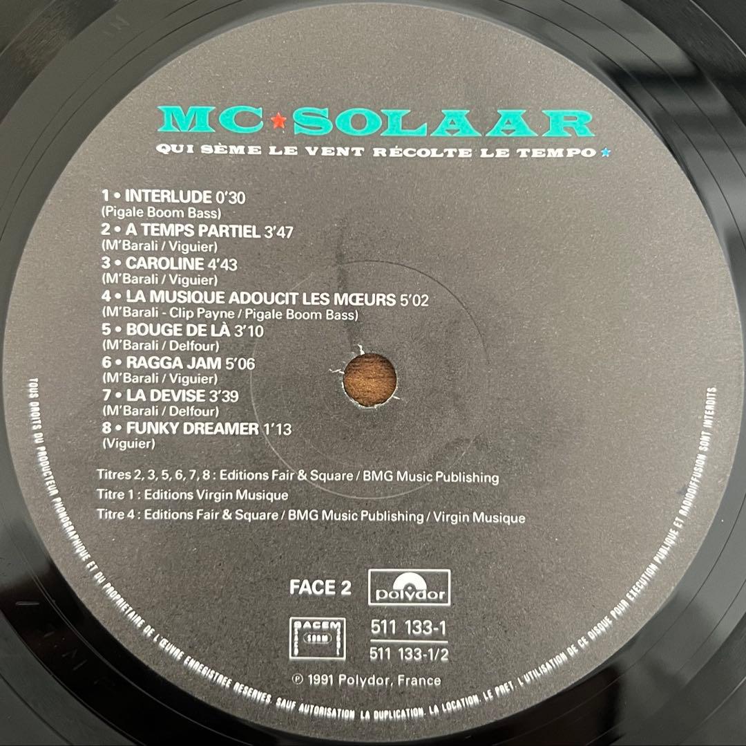 【2LP/FR盤】MC Solaar