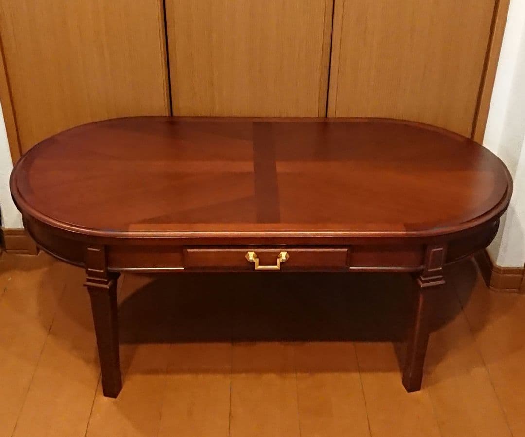 ku. 稀少 1点物 マルニ 地中海シリーズ センターテーブル 楕円