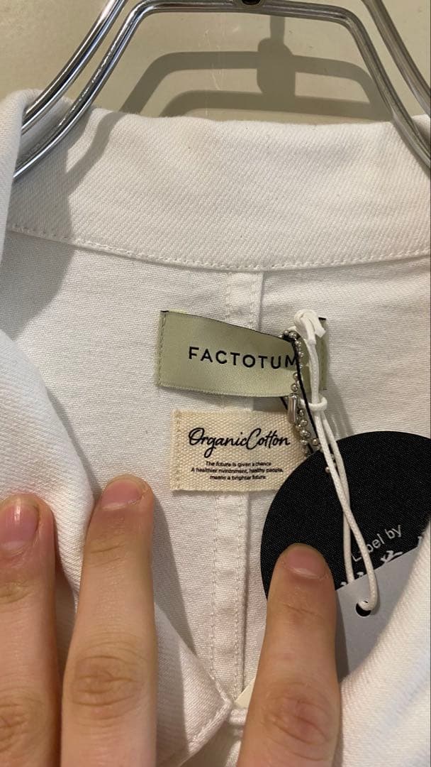 FACTOTUM ホワイト　デニムジャケット　オーバーサイズ　新品未使用