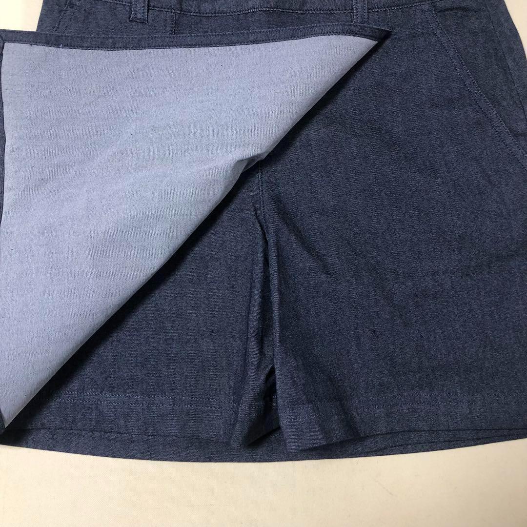 美品 ニューバランスゴルフ キュロット スカート デニムカラー サイズ1