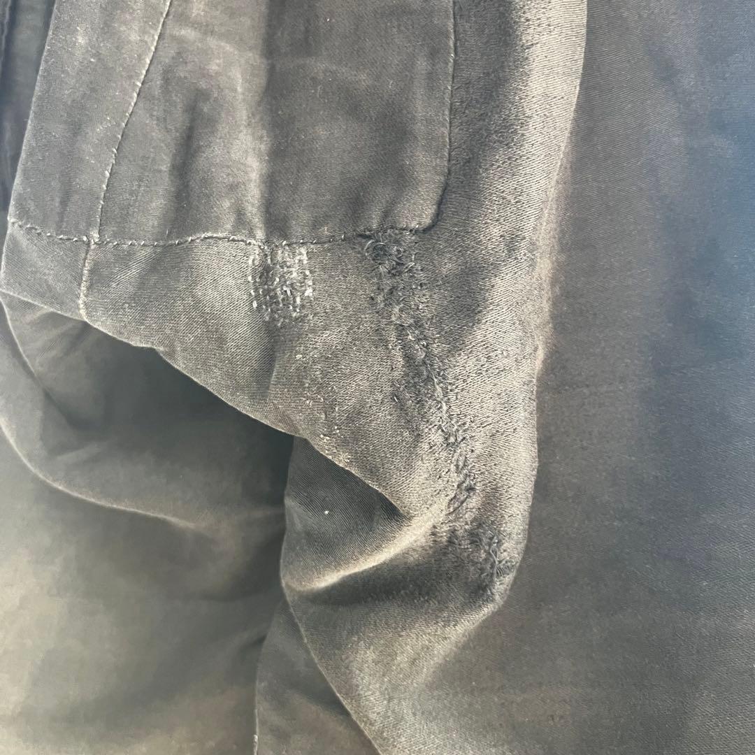 20s 30s french vintage ブラックモールスキン トラウザーズ