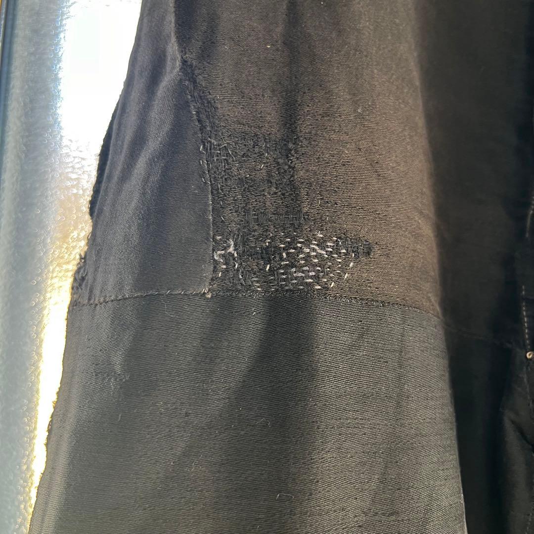 20s 30s french vintage ブラックモールスキン トラウザーズ