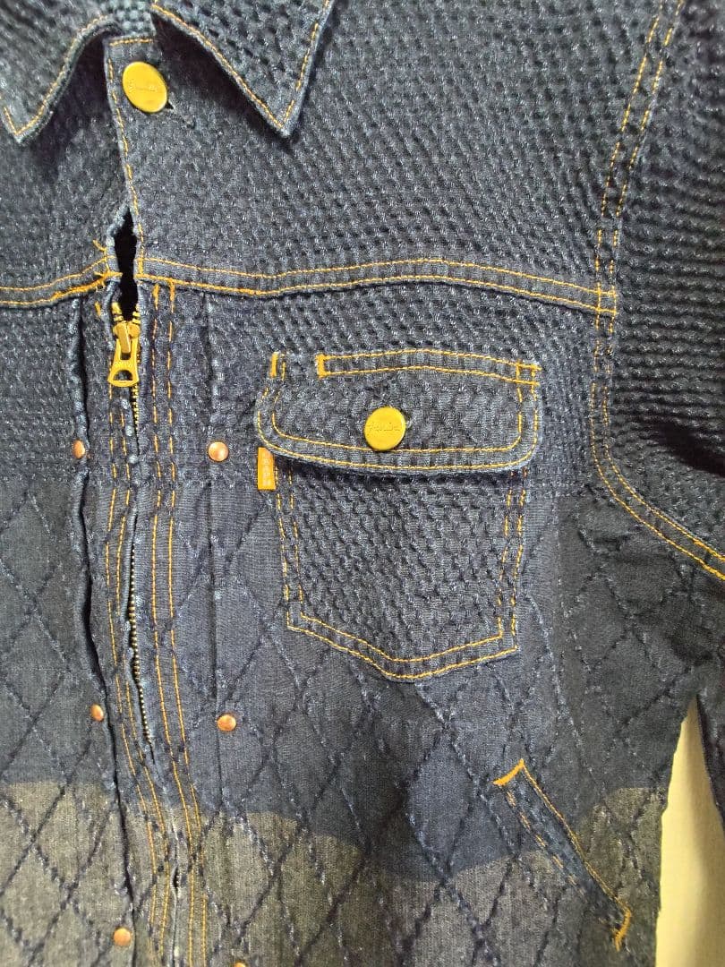 graph zero グラフゼロ ライダースジャケット 剣道デニム XXL