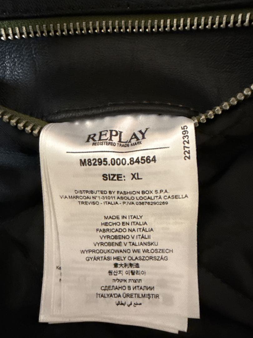 FORESTHILLSフード付きラムレザーダブルライダースジャケットXL