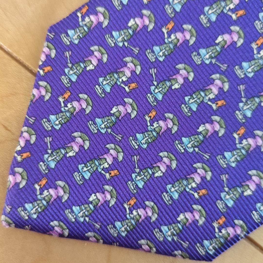 【新品・未使用】BVLGARI セブンフォード　ハンドメイド　ネクタイ