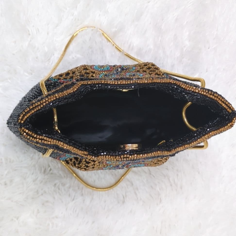 希少✨皇室御用達 ルミー LUMY はしもと ビーズバッグ モルティ