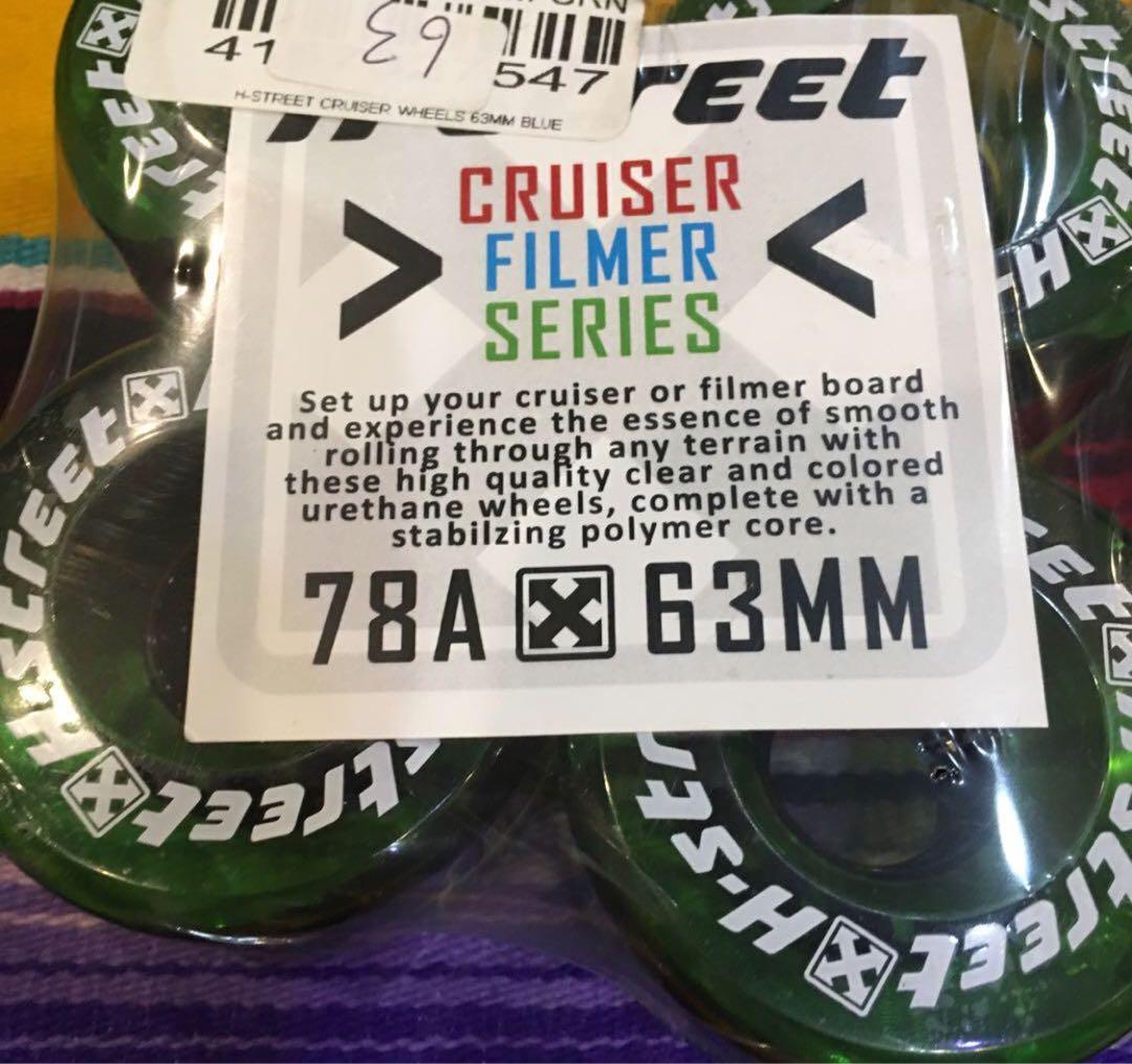 h-street スケートウィール  63mm 78a グリーン