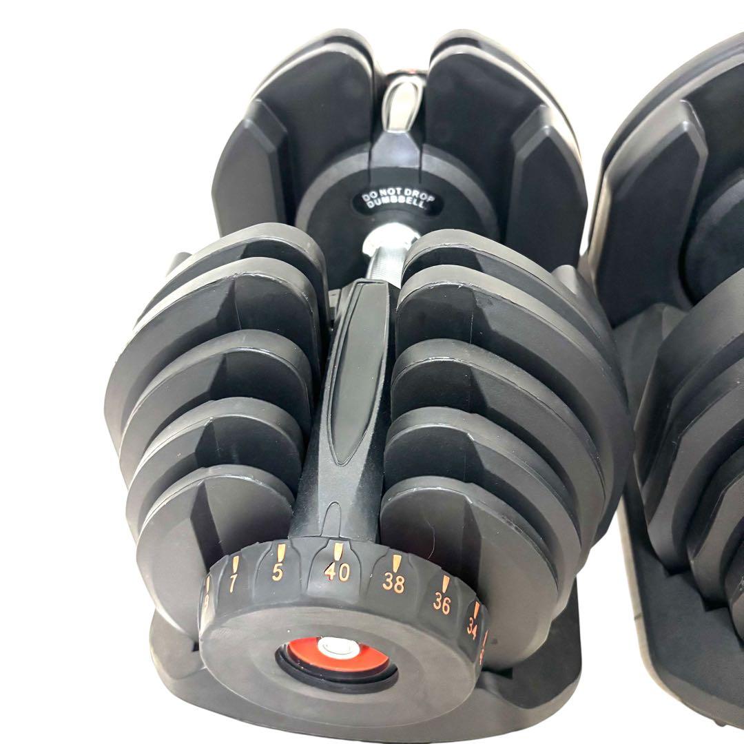 限界突破40kg 可変式ダンベル｜高重量対応モデル １個 宅トレ ②/②